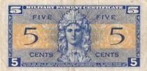 USA 5 Cents - Military Payment Certificate - S&eacute;rie 521