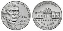 USA 5 Cents - Thomas Jefferson - Monticello - 2026 - P Philadelphie
