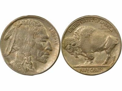 USA 5 Cents, Buffalo Nickel - 1916 Philadelphia