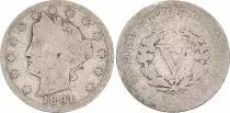 USA 5 Cents Liberty - 1883 - With \ Cents\ 