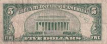 USA 5 Dollars - Lincoln - Lincoln Memorial - 1953 - F - P.417