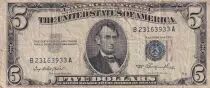 USA 5 Dollars - Lincoln - Lincoln M&eacute;morial - 1953 - TB - P.417