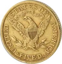 USA 5 Dollars Liberty - Eagle Coronet Head - 1901 Or