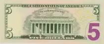 USA 5 Dollars Lincoln - Lincoln M&eacute;morial - 2021 - B2 New York