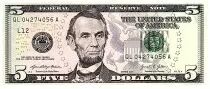 USA 5 Dollars Lincoln - Lincoln M&eacute;morial 2021 -  L12 San Francisco
