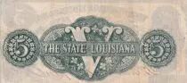 USA 5 Dollars State of Louisiana - Baton rouge - 1862 n&deg; 528