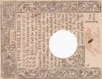 USA 5 Shillings - Connecticut - 01-07-1780