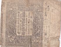 USA 5 Shillings - Connecticut - 19-06-1776