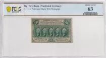 USA 50 Cents - First Issue Fractional Currency March 1863  - PCGS PCGS Choice UNC 63