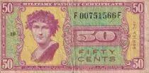 USA 50 Cents - Military Cerificate - 1958 - Série 541 - B+ - M.39