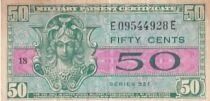 USA 50 Cents - Military Payment Certificate - 1954-1958 - Series 521