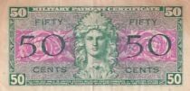 USA 50 Cents - Military Payment Certificate - 1954-1958 - Series 521