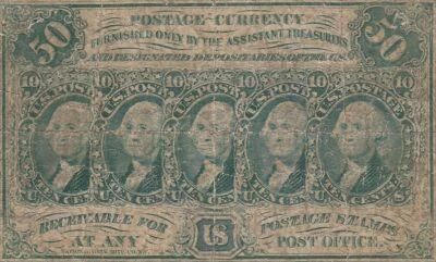 USA 50 Cents - Postage Currency - 1862
