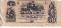 USA 50 Dollars - Canal Bank 18xx - New Orleans - Série D