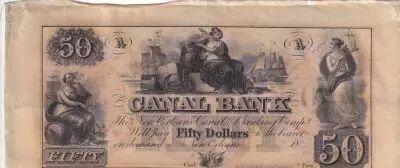 USA 50 Dollars - Canal Bank 18xx - New Orleans- Serial A
