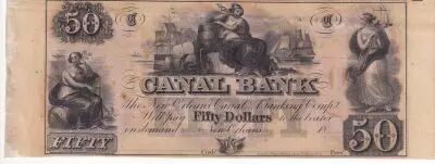 USA 50 Dollars - Canal Bank 18xx - New Orleans- Serial C