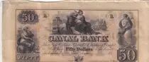 USA 50 Dollars - Canal Bank 18xx - New Orleans- Série A