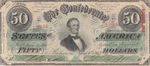 USA 50 Dollars Jefferson Davis - Confederate States - 1863 - VF - P.62