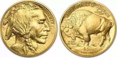 USA 50 Dollars Liberty - Buffalo - 2022 Or