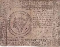 USA 8 Dollars Continental Colonial Currency - Baltimore - 26-02-1777