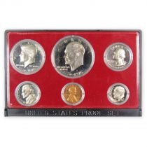 USA Coffret Proof Set 1975 - 6 monnaies - avec étuis carton abimé