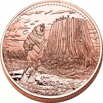 USA Devils Tower - 1 Dollar 2023 Mesa Grande