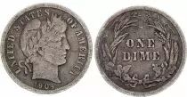 USA Dime Barber  - 1904 - Argent