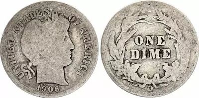 USA Dime Barber  - 1906 - O Nouvelle-Orl�ans - Silver