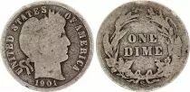 USA Dime Barber - 1900 - Silver