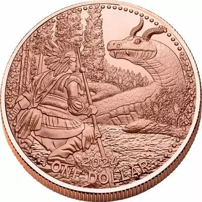 USA Horned Snake - 1 Dollar 2024 Mesa Grande