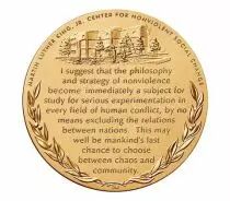 USA Médaille Dr Martin L. King et Coretta S. King - Congrès décerné