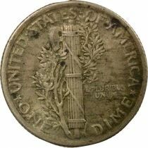 USA Mercury Dime Argent - 1918 Philadelphie