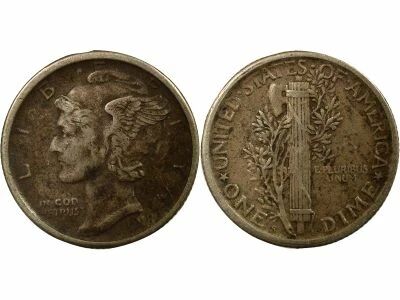 USA Mercury Dime Argent - 1918 S San Francisco