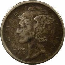 USA Mercury Dime Argent - 1918 S San Francisco
