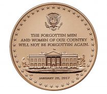 USA Presidential bronze medal - Donald Trump - U.S. Mint