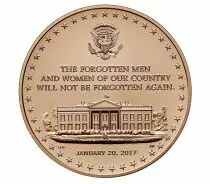 USA Presidential bronze medal - Donald Trump - U.S. Mint