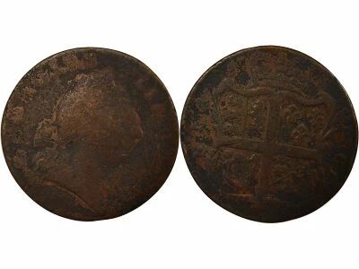 USA Prov. de Virginie, George III - 1/2 Penny - 1773 Londres