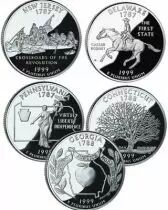 USA Quarters Américains - Les Etats - USA 1999