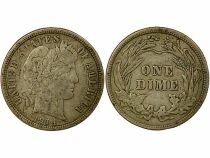 USA Silver Barber Dime - 1914 Philadelphia