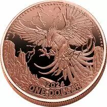 USA Thunderbird - 1 Dollar 2024, 5 onces Cuivre Mesa Grande