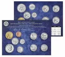 USA Uncirculated Coin Set BU Denver (D) + Philadelphia (P) 2022 - 20 coins