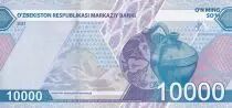 Usbekistan 10000 Som - Monument - Mountain - 2021 - UNC - P.NEW