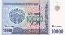 Usbekistan 10000 Sum 2017 Coat of Arms - Palace