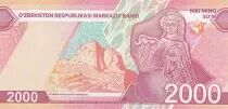 Usbekistan 2000 Som 2021 - UNC - Serial CW