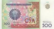 Usbekistan 500 Sum Equestrian statue