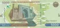 Usbekistan 5000 Som - Monuments arch�ologiques d\'Afrosiyob - 2021 - Serial AV