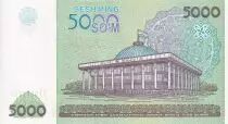 Usbekistan 5000 Sum - Parliament - 2001 - UNC - P.83