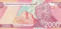 Uzbekistan 2000 Som 2021 - UNC