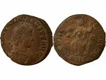 Valentinian II - Nummus, Seated Rome - 379 / 383 Constantinople