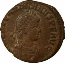 Valentinian II - Nummus, Seated Rome - 379 / 383 Constantinople